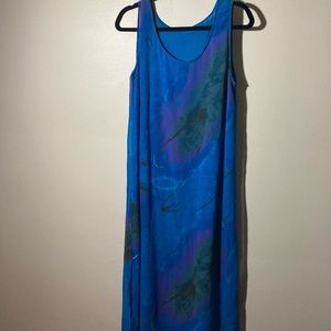 Maxi Dress-Large Blue Dress
